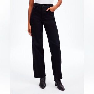 Madewell Perfect Vintage Wide Leg Jeans Black 25